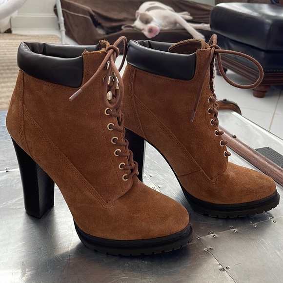 bcbgeneration lace up booties